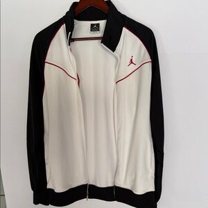 Jordan White, Black & Red Lightweight Track Jacket